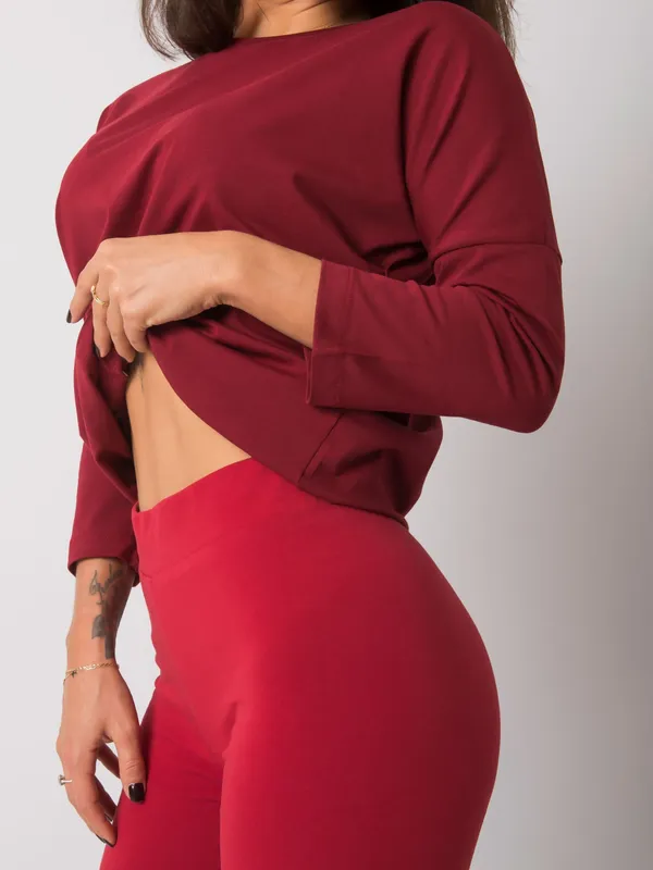 Bordowa bluzka Fiona
