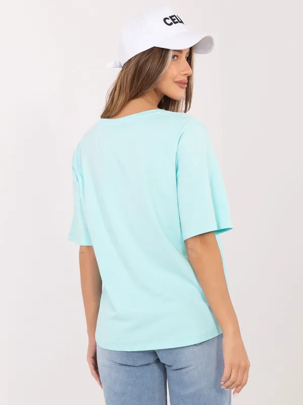 Casualowy T-shirt o luźnym kroju oversize