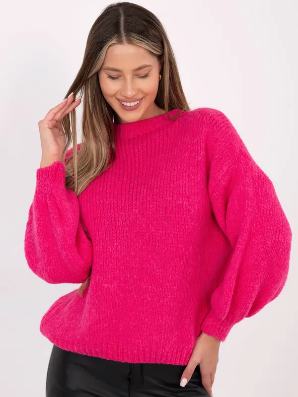 Casualowy sweter o kroju oversize z półgolfem - widok 2