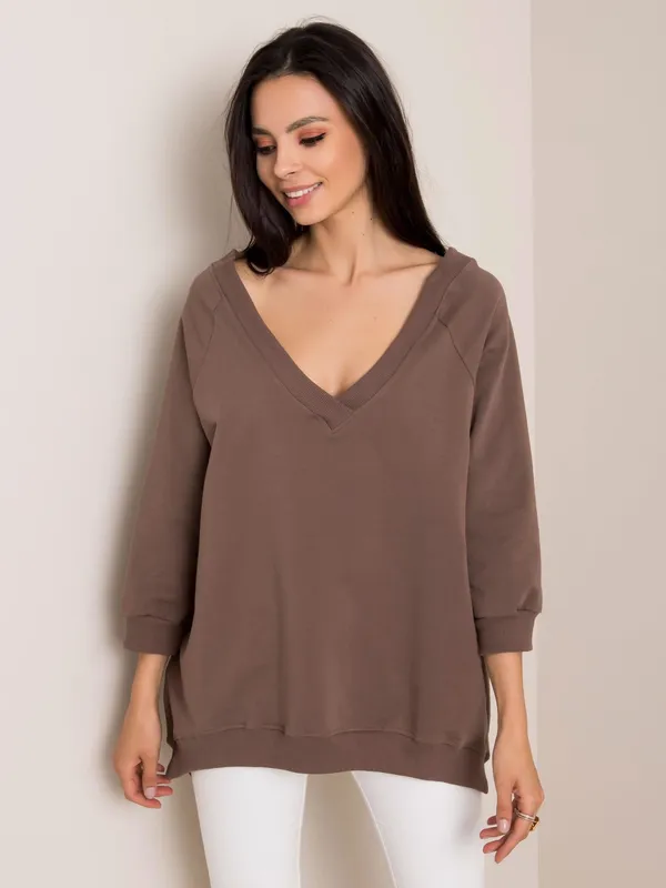 RUE PARIS Czarna bluza oversize