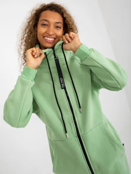 Jasnobrązowa rozpinana bluza basic z kieszeniami RUE PARIS
