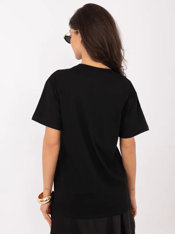 Stylowy T-shirt z modnym nadrukiem pieska - widok 2