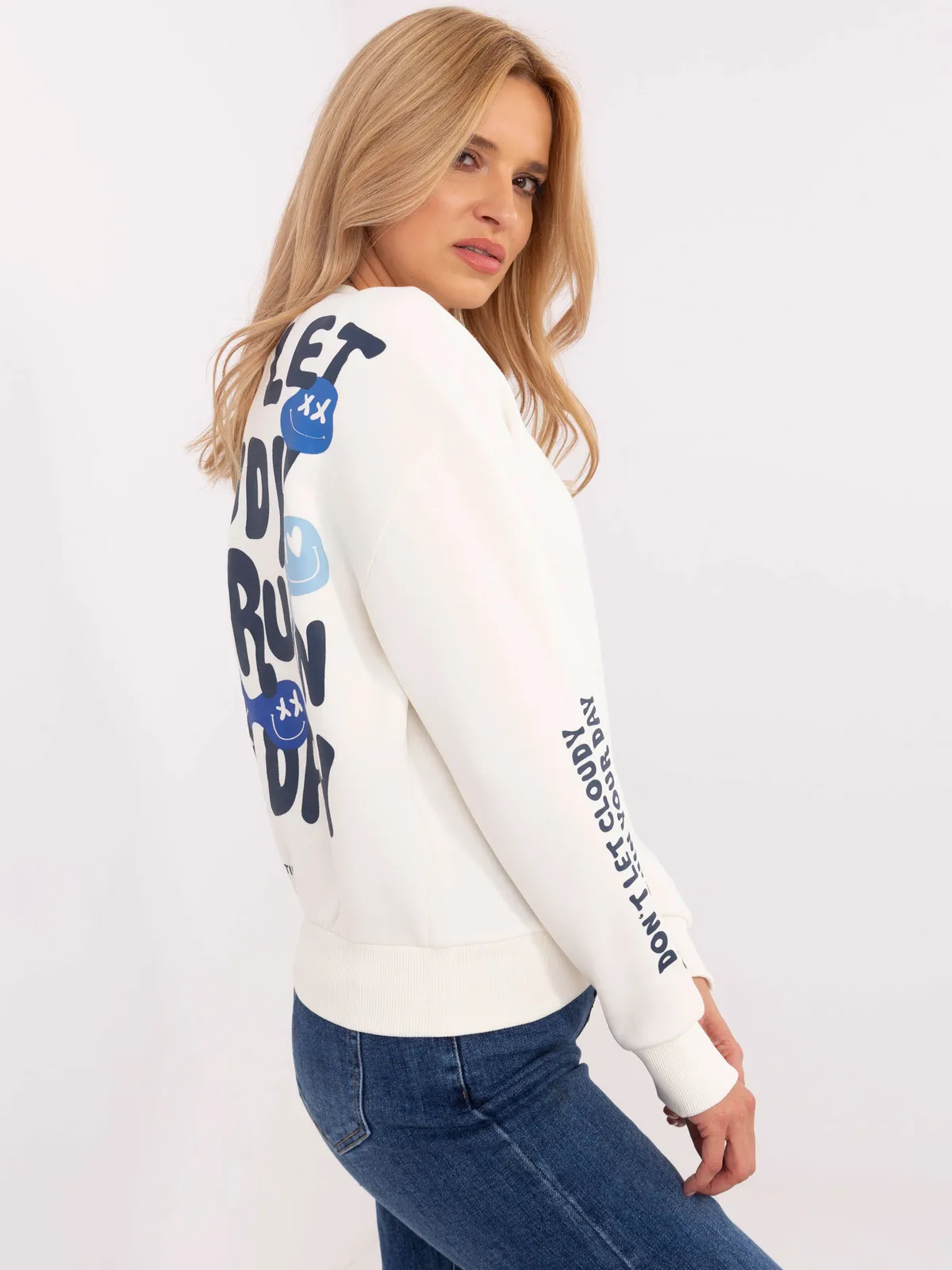 Casualowa bluza oversize z graficznym nadrukiem - zdjęcie 5