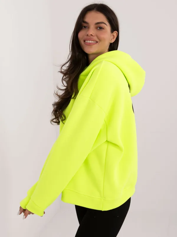 Bluza oversize z kapturem i nadrukiem graficznym - widok 2