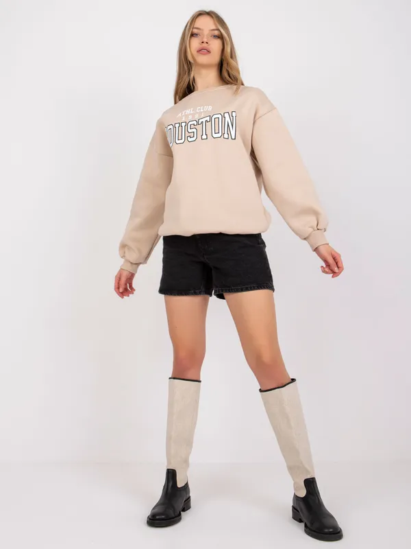 Bluza oversize w klimacie sportowym z nadrukiem