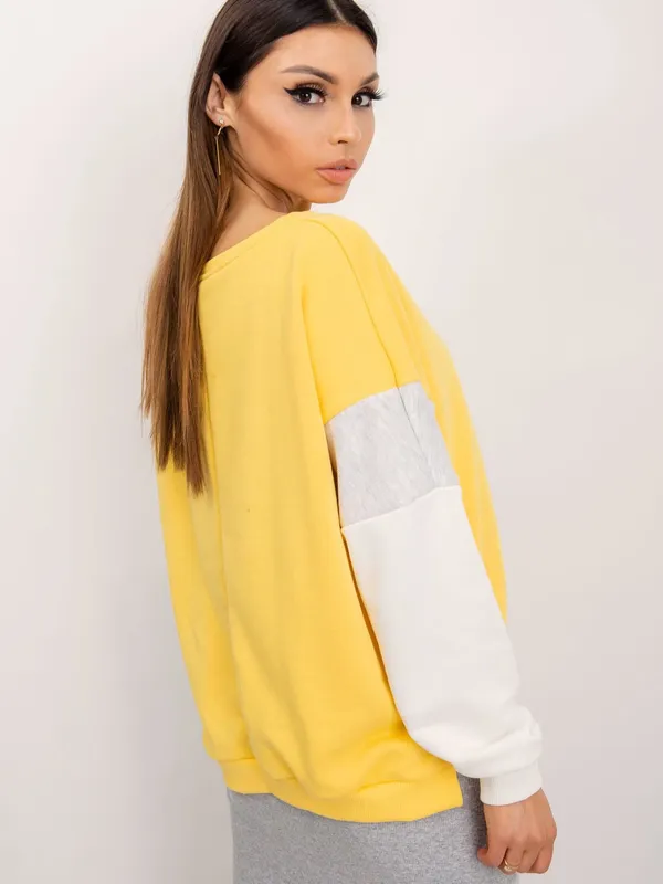 Żółta damska bluza bawełniana RUE PARIS