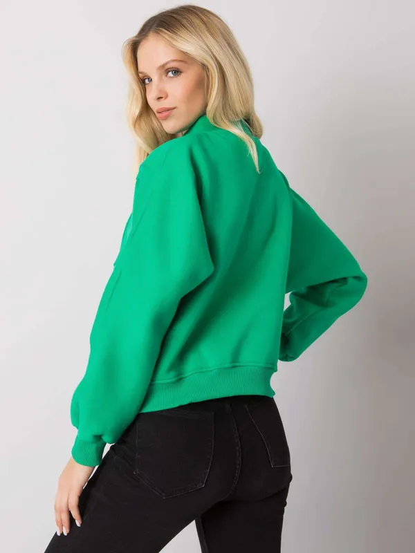 Rozpinana bluza o kroju bomberki ze stójką