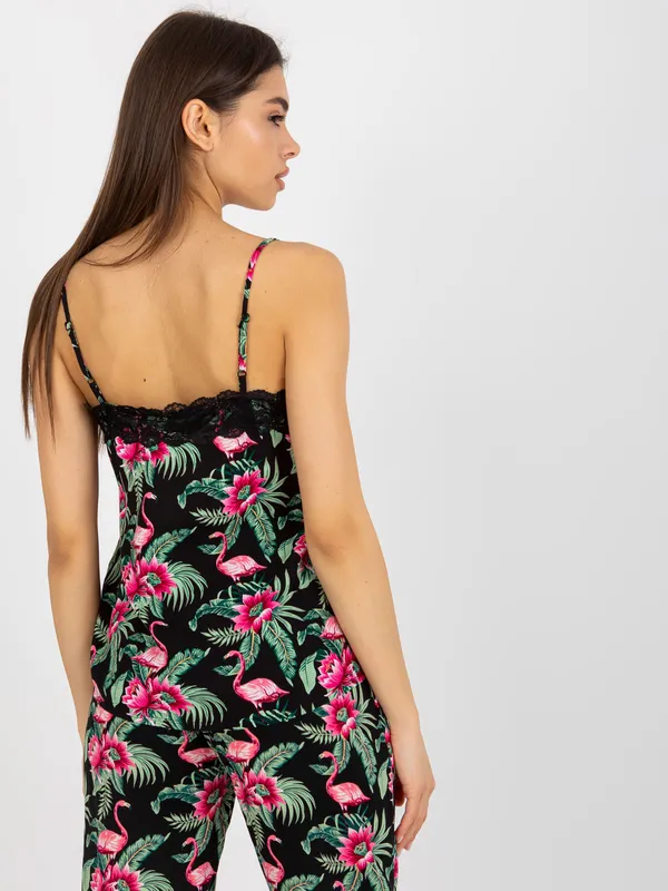 Biały top na ramiączkach w kwiaty FRESH MADE - widok 2