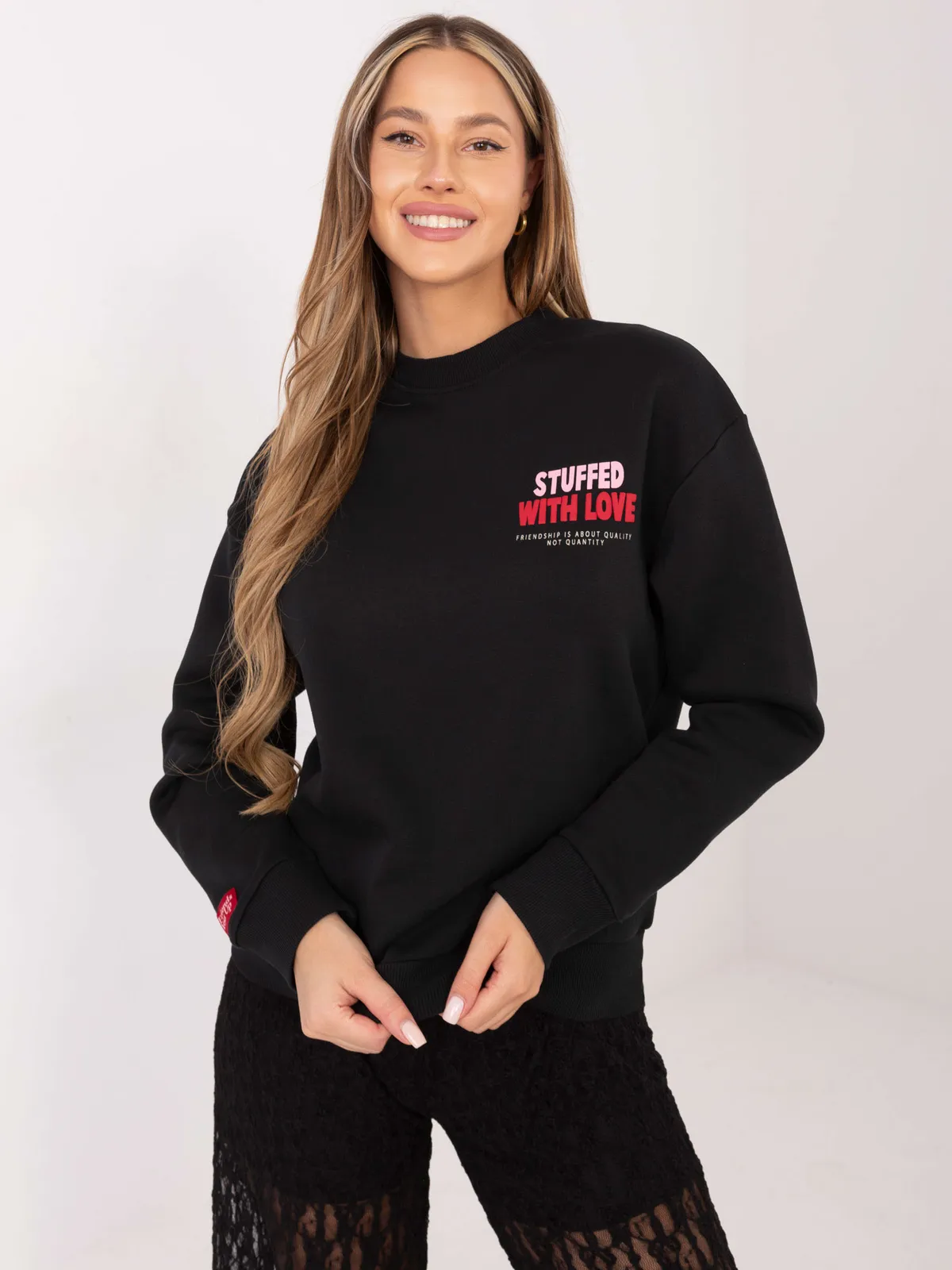 Bluza oversize z graficznym nadrukiem misiów - zdjęcie 5