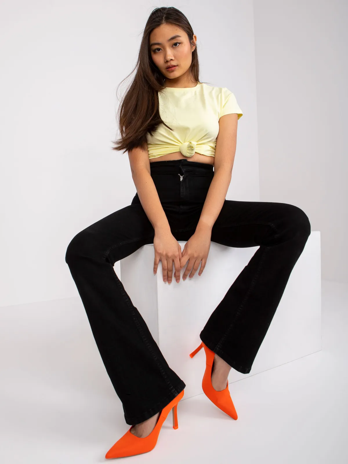 Jasnożółty t-shirt Peachy - zdjęcie 10