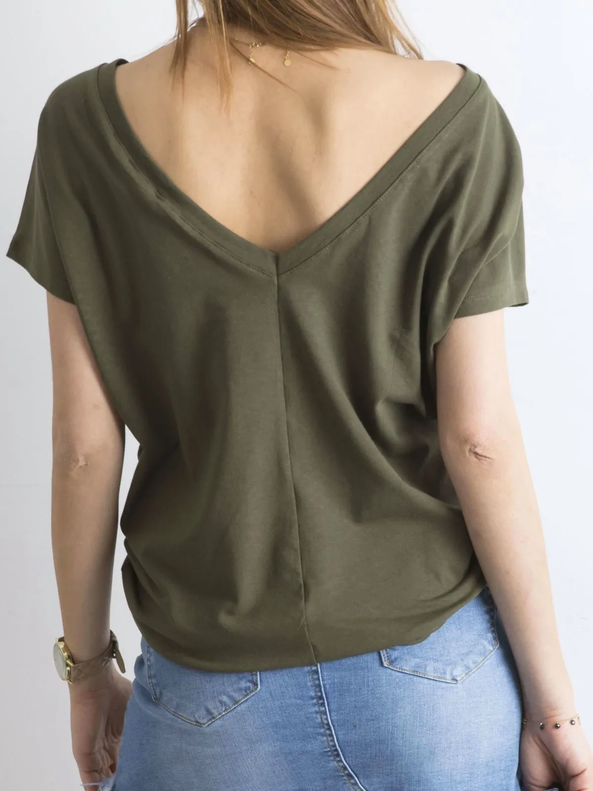 Khaki t-shirt Fire - zdjęcie 4