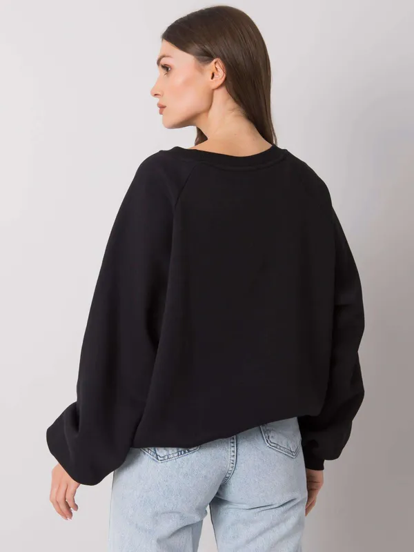 RUE PARIS Biała gładka bluza - widok 2