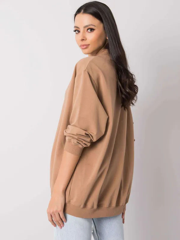 Niebieska bawełniana bluza basic