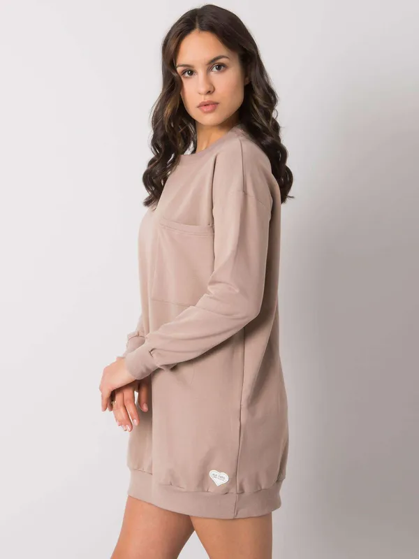Casualowa sukienka dresowa o kroju oversize