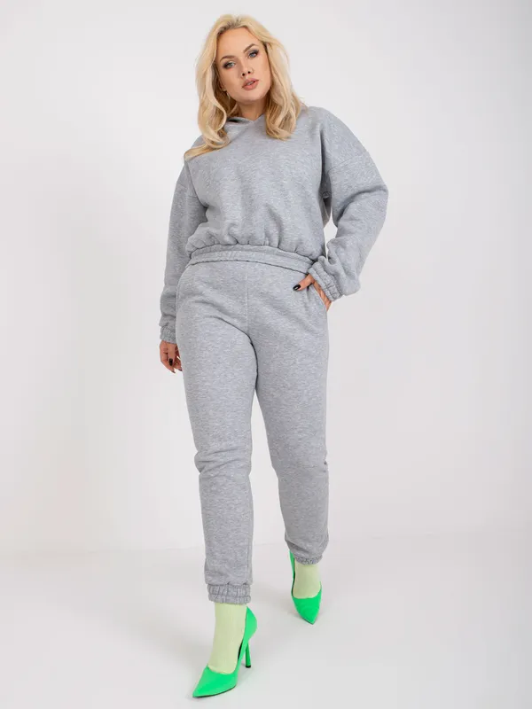 Komplet dresowy oversize z bluzą i joggerami - widok 2