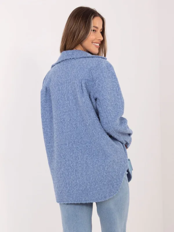 Kurtka koszulowa o luźnym kroju typu shacket - widok 2