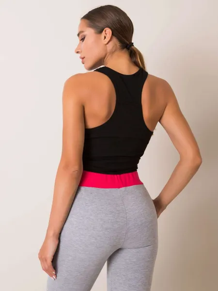 FOR FITNESS Czarny top damski