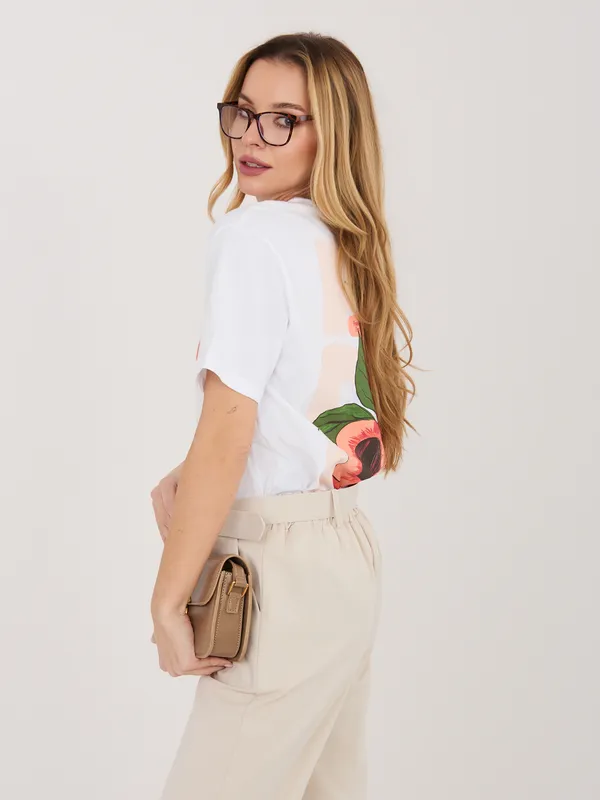 T-shirt oversize z graficznym motywem owoców