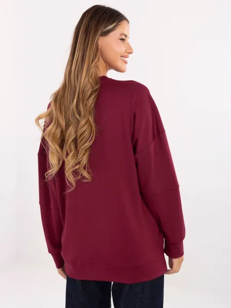 Bluza oversize o swobodnym kroju typu casual