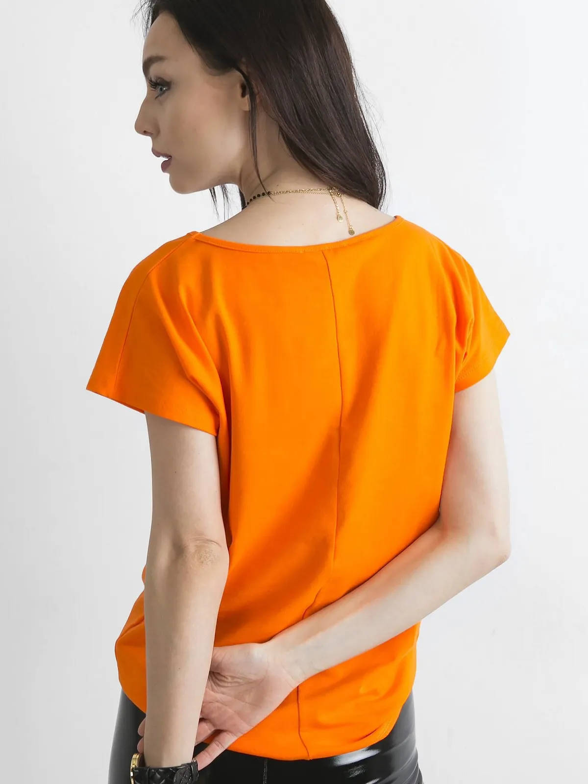 Pomarańczowy t-shirt Circle - zdjęcie 4