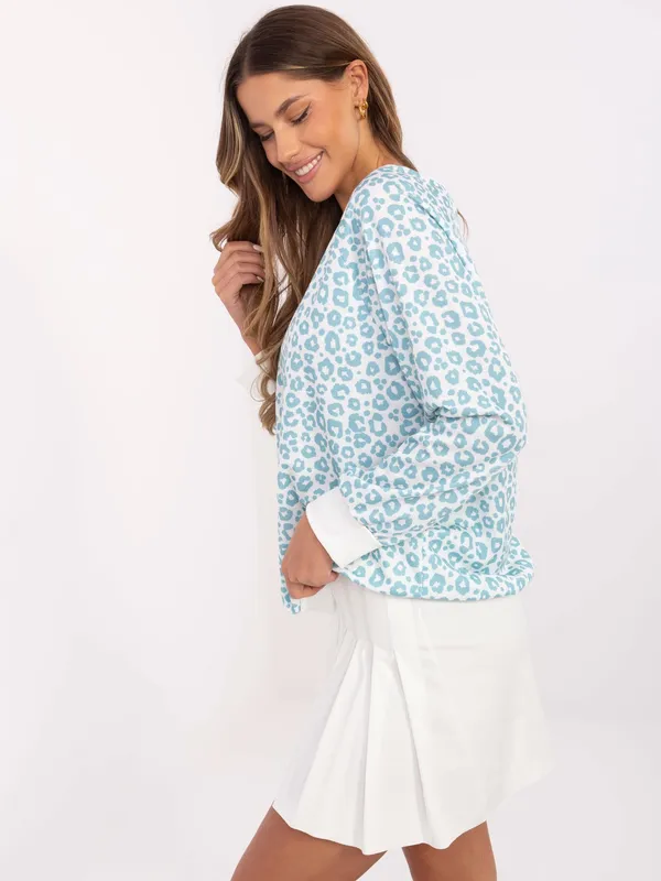 Bluza o kroju oversize w zwierzęcy print