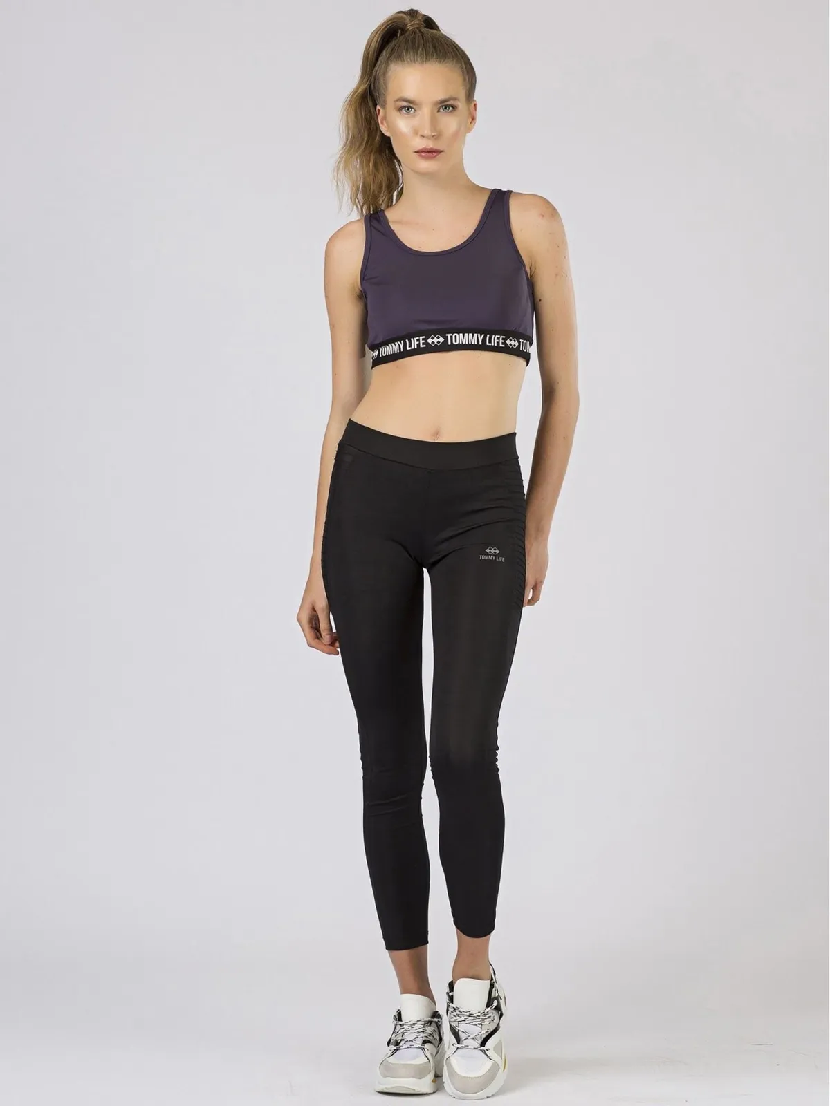 Top sportowy TOMMY LIFE khaki - zdjęcie 4