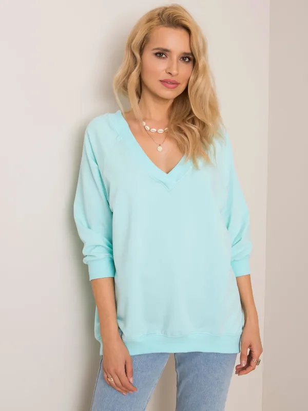 RUE PARIS Czarna bluza oversize