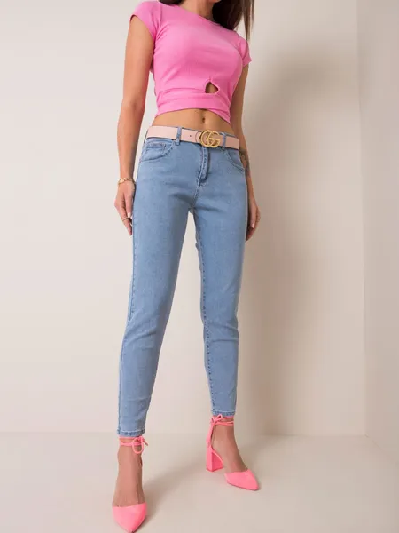 Jeansy damskie niebieskie
