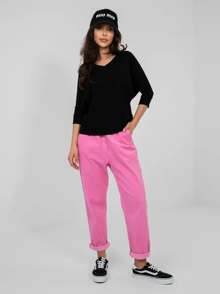 Casualowa bluzka oversize z rękawem trzy czwarte