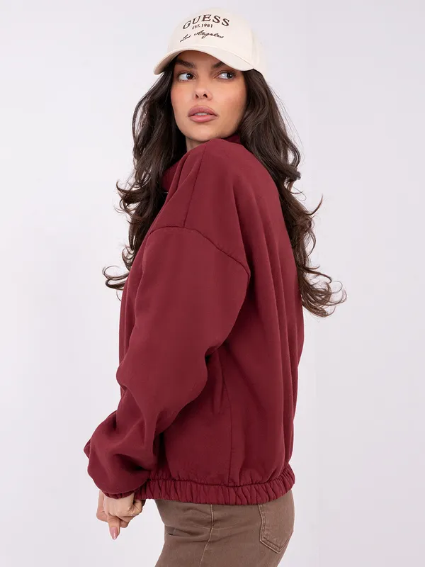 Rozpinana bluza oversize ze stójką - widok 2