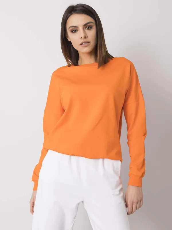 RUE PARIS Różowa bluza bez kaptura