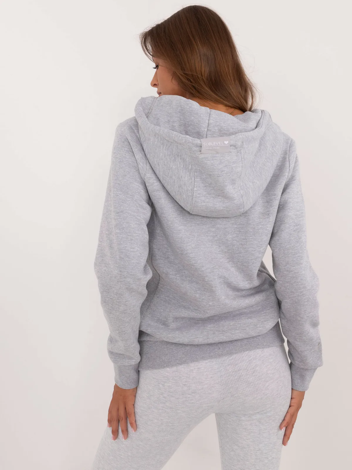 Wygodna bluza rozpinana z kapturem casual - zdjęcie 1