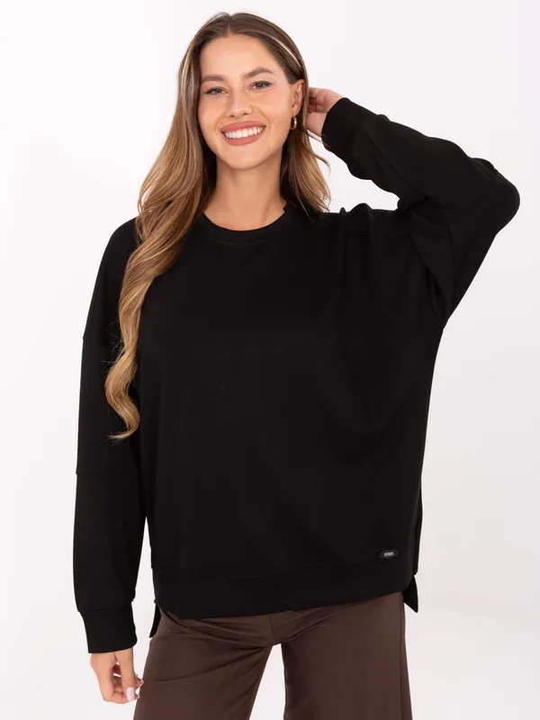 Bluza oversize o swobodnym kroju typu casual - widok 2