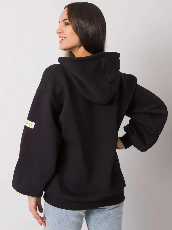 Casualowa bluza oversize z szerokimi rękawami