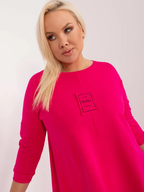 Tunika o kroju oversize z asymetrycznym dołem