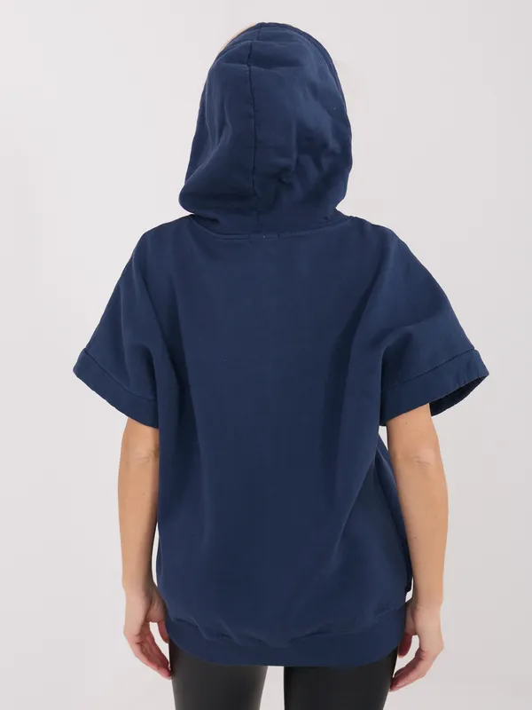 Casualowa bluza rozpinana z krótkim rękawem