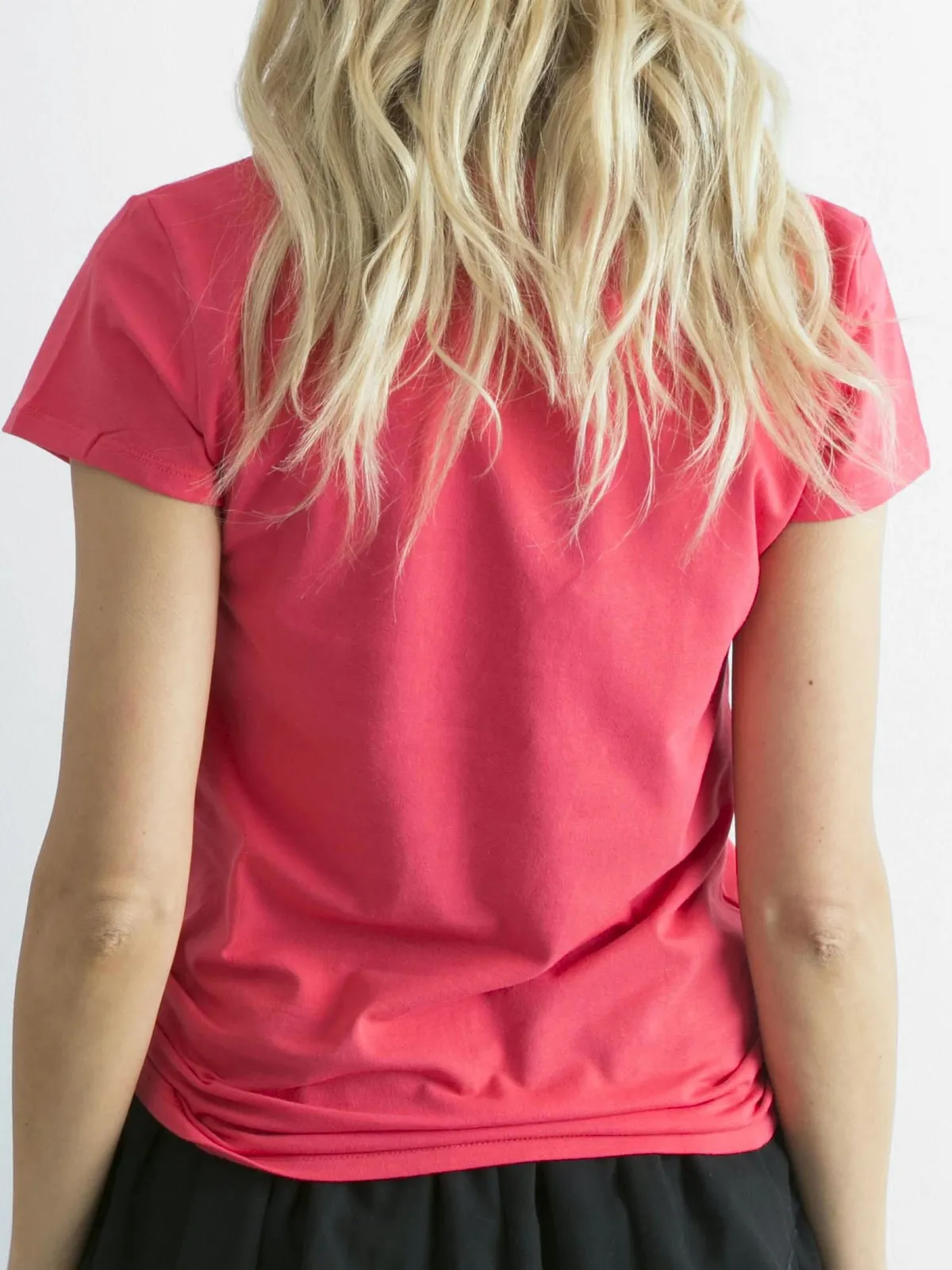 Malinowy t-shirt Peachy - zdjęcie 3
