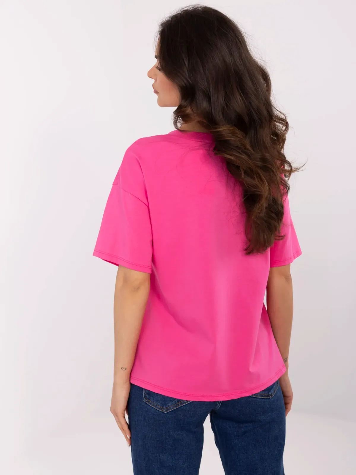 T-shirt oversize z wakacyjnym nadrukiem w stylu retro - zdjęcie 1