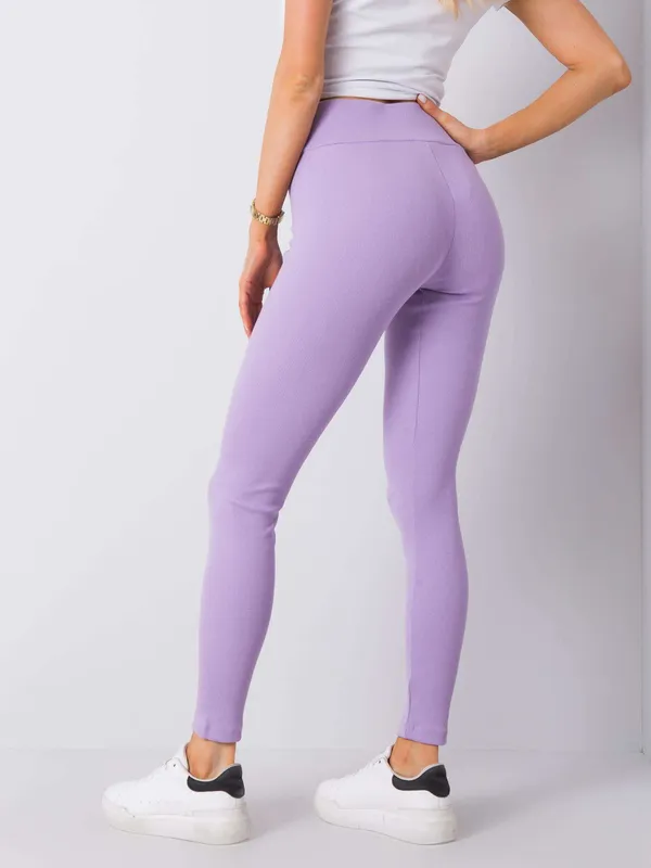 Szare legginsy basic w prążek