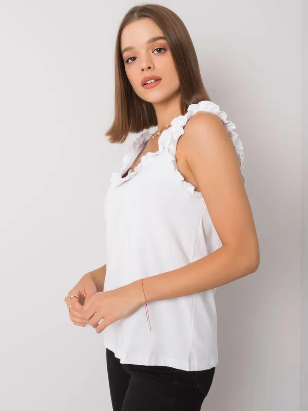 RUE PARIS Czarny top z bawełny