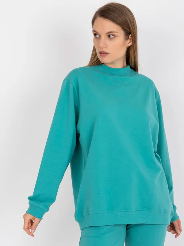 Casualowa bluza oversize ze stójką - widok 2