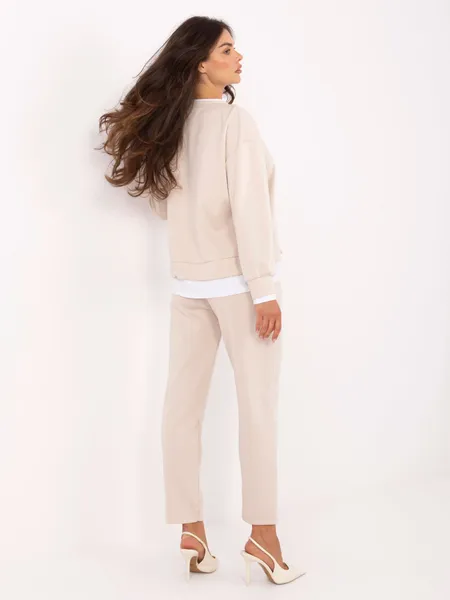 Casualowy komplet dresowy z bluzą oversize i spodniami