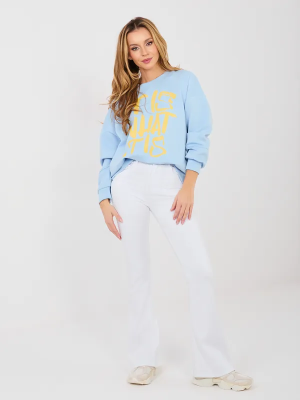 Bluza oversize z wyrazistym nadrukiem w stylu casual