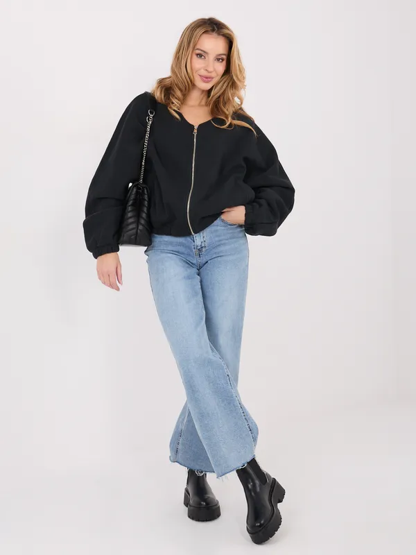 Rozpinana bluza oversize o swobodnym kroju - widok 2