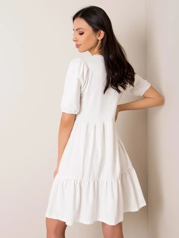 RUE PARIS Liliowa sukienka oversize