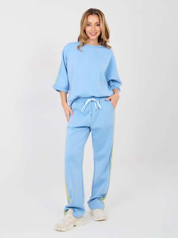 Bluza oversize z lampasami w sportowym stylu