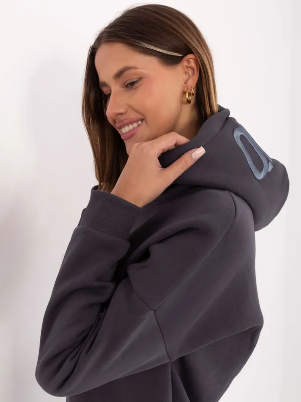 Casualowa bluza z kapturem o kroju oversize - widok 2