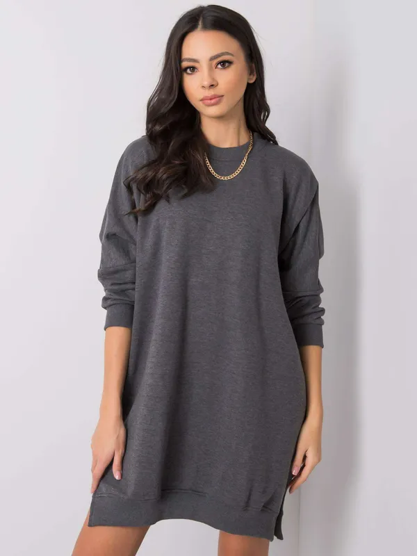 Morska sukienka dresowa oversize