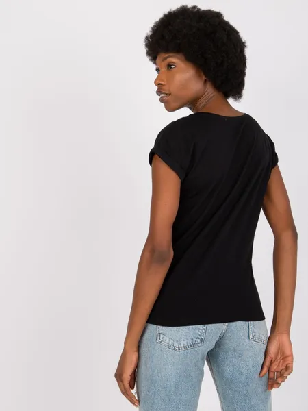 T-shirt z nadrukiem o swobodnym kroju casual