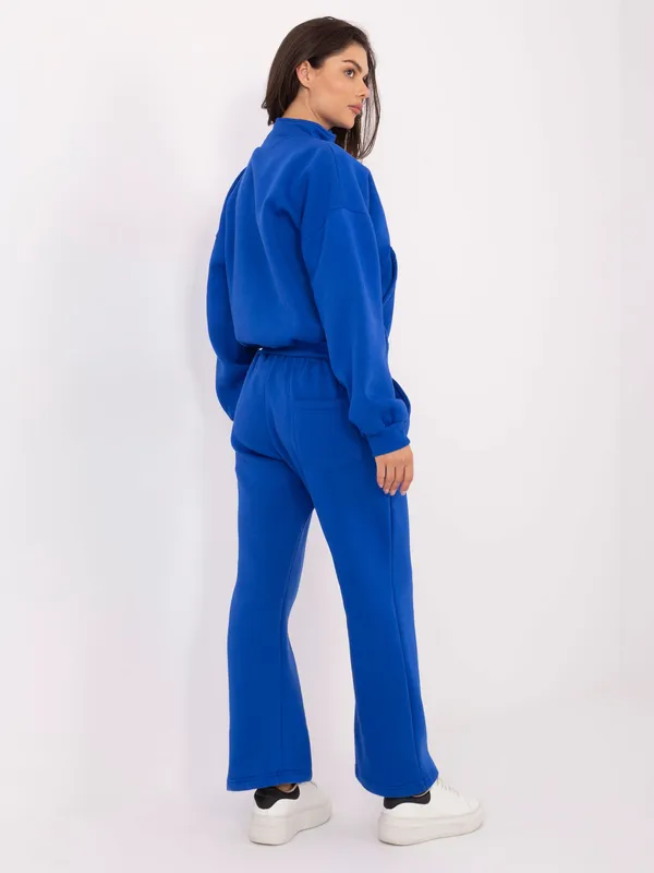Dwuczęściowy komplet dresowy z bluzą typu zip-neck - widok 2